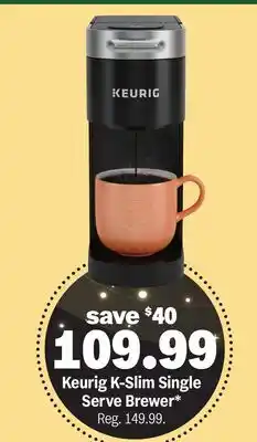 Meijer Keurig K-Slim Single Serve Brewer offer