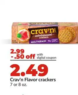 Hy-Vee Crav'n Flavor crackers offer