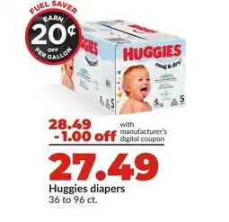Hy-Vee Huggies diapers offer