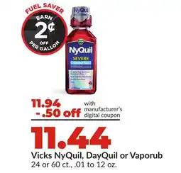 Hy-Vee Vicks NyQuil, DayQuil or Vaporub offer