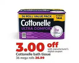 Hy-Vee Cottonelle bath tissue offer
