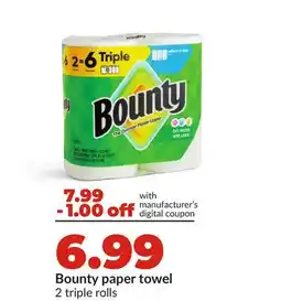 Hy-Vee Bounty paper towel offer