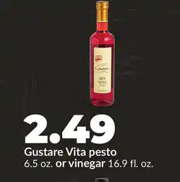 Hy-Vee Gustare Vita pesto 6.5 oz. or vinegar 16.9 fl. oz offer