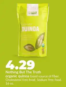 Hy-Vee Nothing But The Truth organic quinoa offer