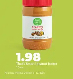 Hy-Vee That's Smart! peanut butter offer