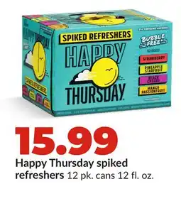 Hy-Vee Happy Thursday spiked refreshers offer