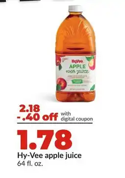 Hy-Vee Hy-Vee apple juice offer