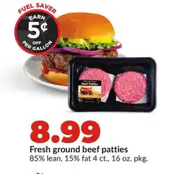 Hy-Vee Fresh ground beef patties offer