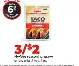 Hy-Vee Hy-Vee seasoning, gravy or dip mix offer