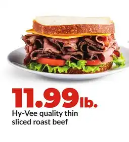 Hy-Vee Hy-Vee quality thin sliced roast beef offer
