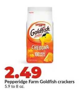 Hy-Vee Pepperidge Farm Goldfish crackers offer