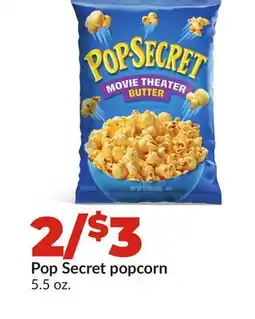 Hy-Vee Pop Secret popcorn offer