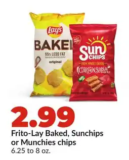 Hy-Vee Frito-Lay Baked, Sunchips or Munchies chips offer
