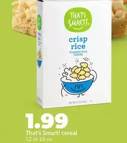 Hy-Vee That's Smart! cereal offer