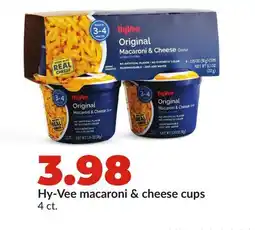 Hy-Vee Hy-Vee macaroni & cheese cups offer