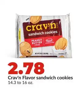 Hy-Vee Crav'n Flavor sandwich cookies offer