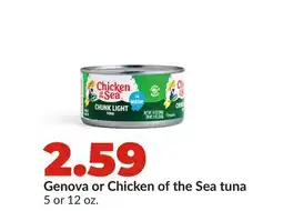 Hy-Vee Genova or Chicken of the Sea tuna offer
