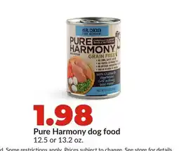 Hy-Vee Pure Harmony dog food offer