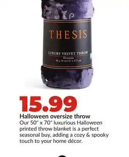 Hy-Vee Halloween oversize throw offer