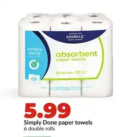 Hy-Vee Simply Done paper towels offer