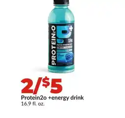 Hy-Vee Protein2o + energy drink offer