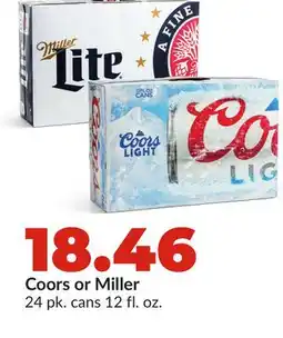 Hy-Vee Coors or Miller offer