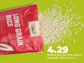 Hy-Vee Nothing But The Truth organic long grain white rice offer