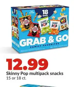 Hy-Vee Skinny Pop multipack snacks offer