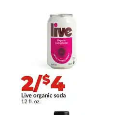 Hy-Vee Live organic soda offer