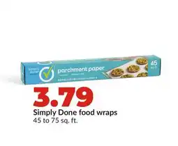 Hy-Vee Simply Done food wraps offer