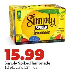 Hy-Vee Simply Spiked lemonade offer