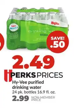 Hy-Vee Hy-Vee purified drinking water offer