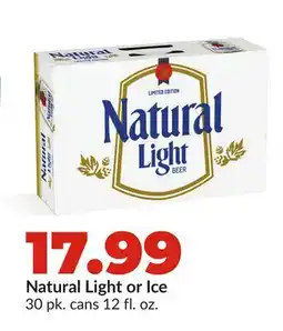 Hy-Vee Natural Light or Ice offer
