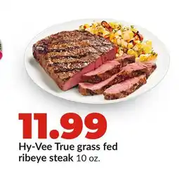 Hy-Vee Hy-Vee True grass fed ribeye steak offer