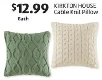 Aldi KIRKTON HOUSE Cable Knit Pillow offer
