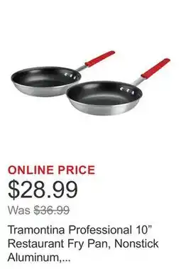 Costco Tramontina Professional 10 Restaurant Fry Pan, Nonstick Aluminum, 2 pk offer