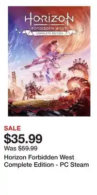Game Stop Horizon Forbidden West Complete Edition - PC Steam offer