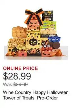 Costco Wine Country Happy Halloween Tower of Treats, Pre-Order offer