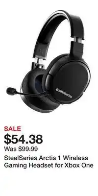 Game Stop SteelSeries Arctis 1 Wireless Gaming Headset for Xbox One offer
