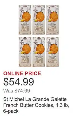 Costco St Michel La Grande Galette French Butter Cookies, 1.3 lb, 6-pack offer