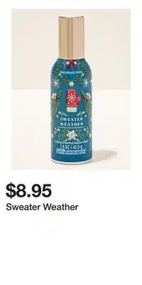Bath & Body Works Sweater Weather offer