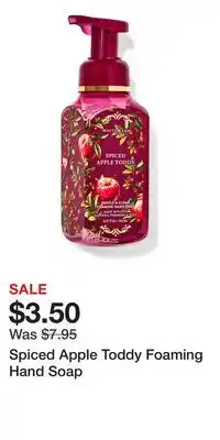 Bath & Body Works Spiced Apple Toddy Foaming Hand Soap offer