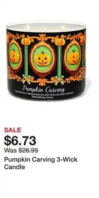 Bath & Body Works Pumpkin Carving 3-Wick Candle offer