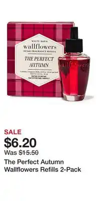 Bath & Body Works The Perfect Autumn Wallflowers Refills 2-Pack offer