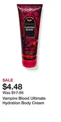 Bath & Body Works Vampire Blood Ultimate Hydration Body Cream offer
