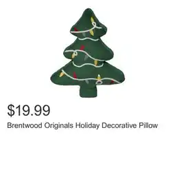 Costco Brentwood Originals Holiday Decorative Pillow offer