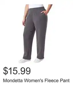 Costco Mondetta Women's Fleece Pant offer