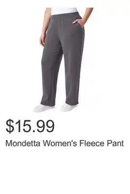 Costco Mondetta Women's Fleece Pant offer