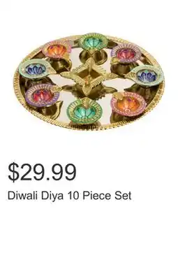 Costco Diwali Diya 10 Piece Set offer
