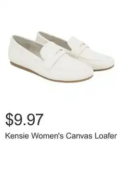 Costco Kensie Women's Canvas Loafer offer